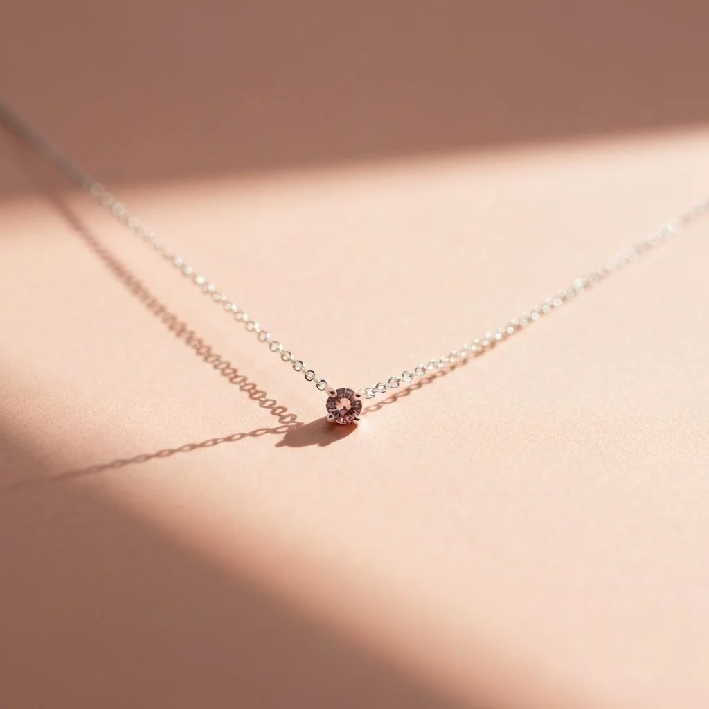 Collana Birthstone con pietra natale in argento 925